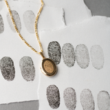 Fingerprint Oval Locket