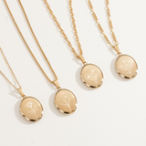 Birthflower Oval Locket