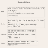 Fonts that can be engraved.