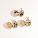 Fingerprint Oval Locket